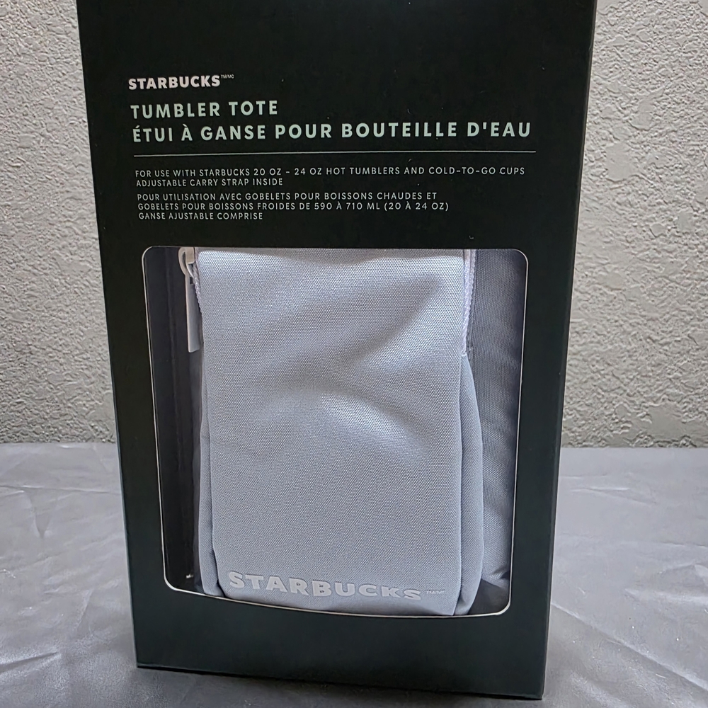 Starbucks Light Gray Tumbler Tote